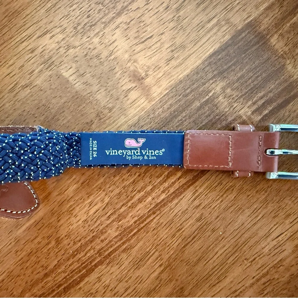 Vineyard Vines Boys' Flecked Braided Bungee Beltsize 26
